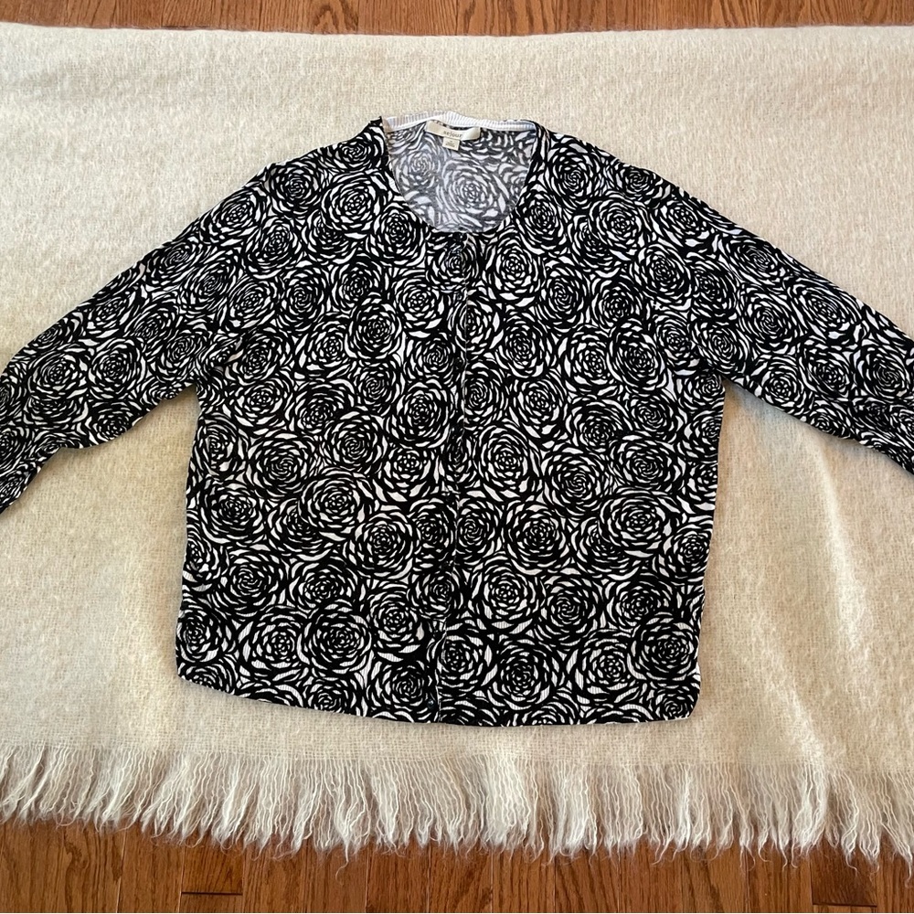Sejour Monochrome Patterned Knit Top